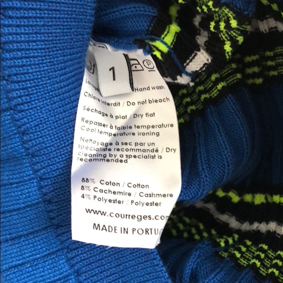 Courreges Variegated Striped Knit Dress - Picture 6 of 6